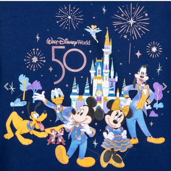 COPY - Disney 50th Anniversary Zip Up Hoodie Sweatshirt Jacket - Picture 5 of 11